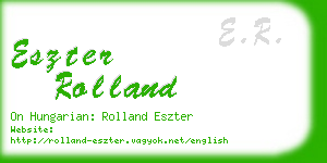 eszter rolland business card